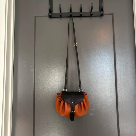 Ulla Johnson Paloma Ruched Convertible Leather Bag - Picture 2 of 9